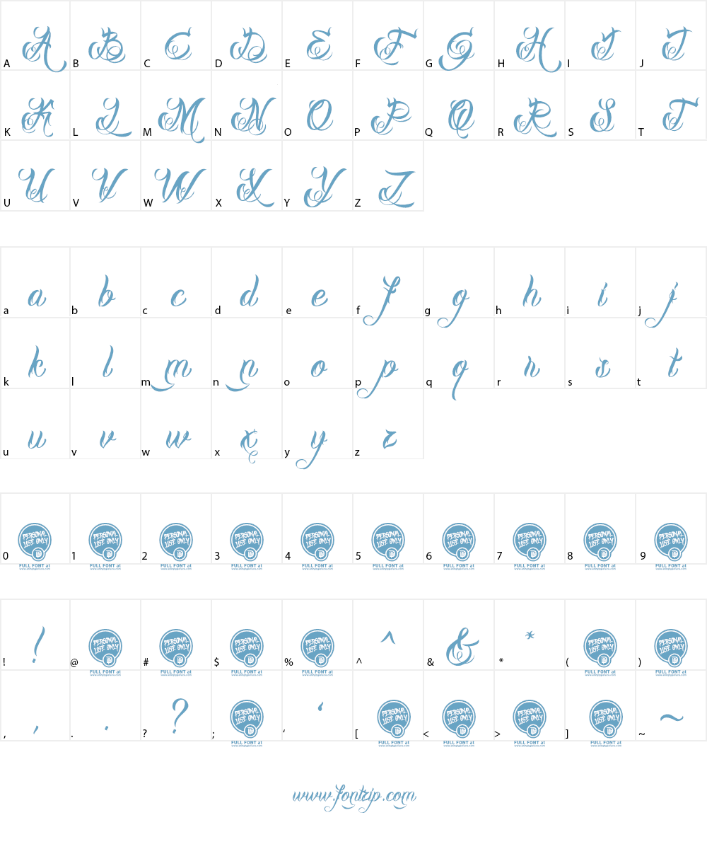 DHF Milestone Script Demo Font Character
